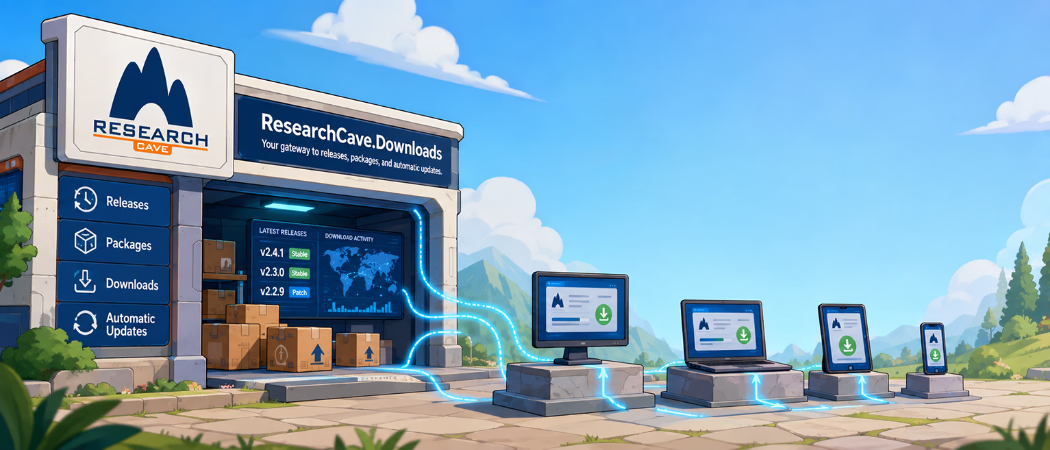 ResearchCave Downloads delivering verified software to desktop and mobile devices